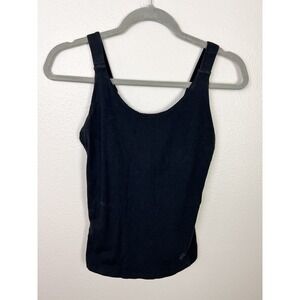 Satra Women's Built in Bra Tank Black Size Small Athletic Sleeveless